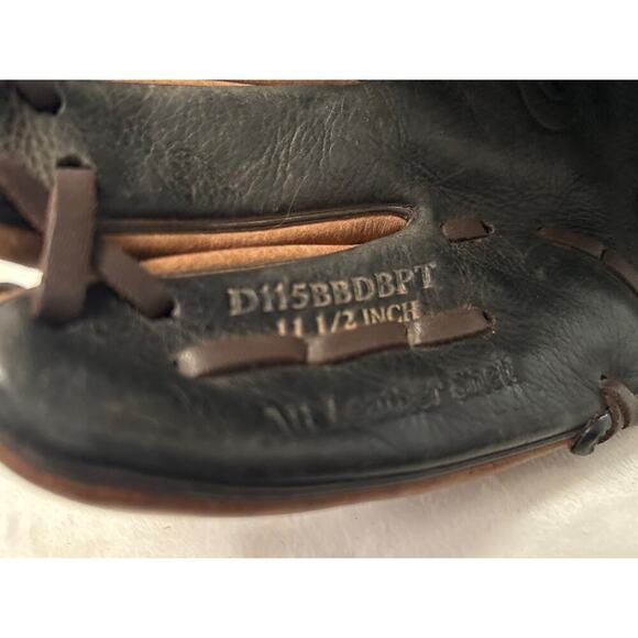 Rawlings D115PTB Premium Series 11.5" Youth Leather Baseball Softball Glove LHT - Picture 4 of 10